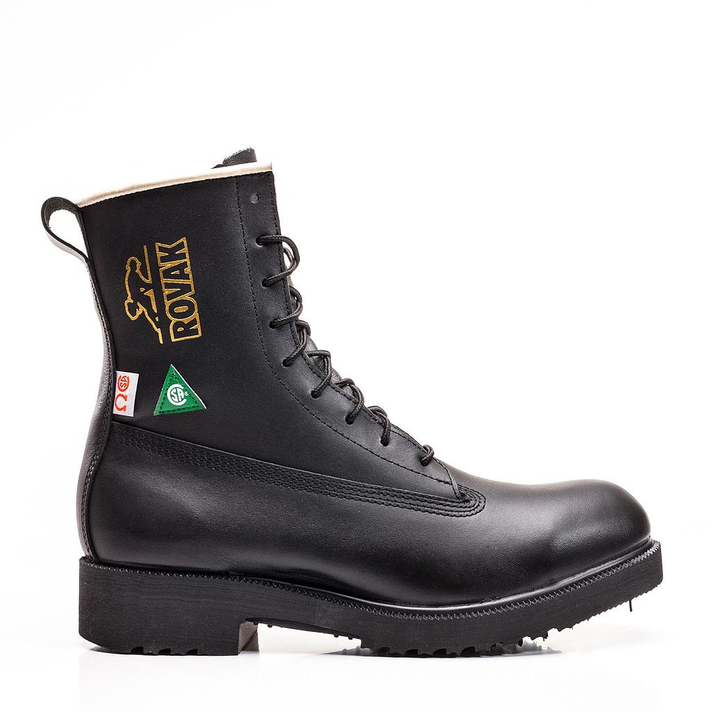 Royer Rovak JYG All Leather Linemen 8" Black 40238JV