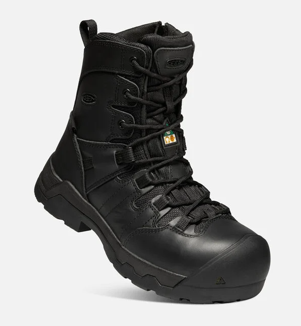 Keen CSA Oshawa+ 8" Womens Side Zip Wp Black 1024203